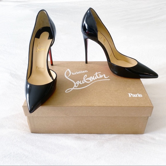 AUTHENTIC Christian Louboutin Black Leather Pump - Picture 3 of 7
